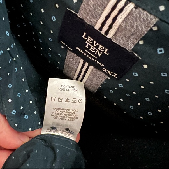 /Level Ten/ Men’s Dress Shirt (2XL) - Picture 6 of 8